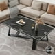 thumbnail image 2 of Mesa centro rectangular diseño Marmol ChicHome, 2 of 3