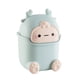 thumbnail image 1 of 1pc Desktop Trash Cans Mini Rubbish Bin Countertop Garbage Litter Organizer Wastebasket With Lid Makeup Brush Holder For Home Car Office Dorm, 1 of 3