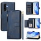 thumbnail image 4 of Funda Billetera Cremallera para Samsung Galaxy A36 5G con Porta Tarjetas, Soporte y Correa Azul, 4 of 5