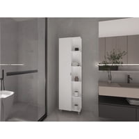 Tuhome - Estante Organizador De Baño Bath 1 Puerta Blanco