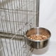 thumbnail image 2 of juguetes de aves de la taza del gancho de acero inoxidable líquido agua comida paparo paparo gris africano, suspensión de la taza de agua (S), 2 of 3