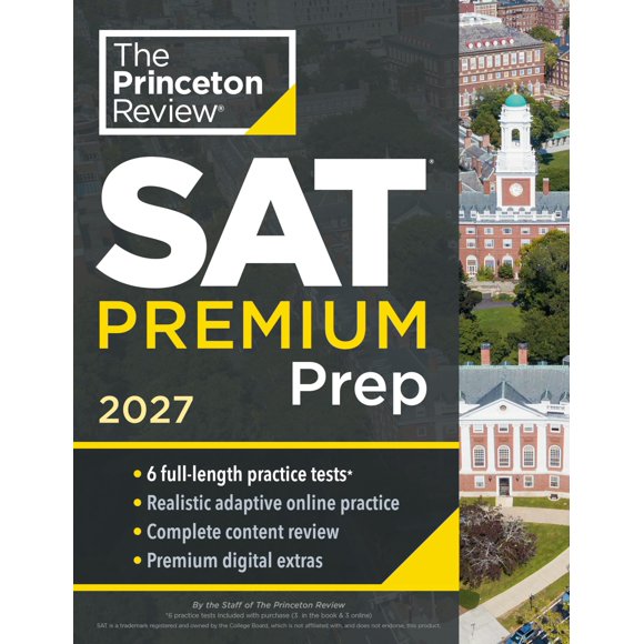 Preparación SAT Princeton Review 2027 – 6 exámenes de práctica