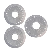 Bothyi - 3X Insignia Botón Adorno Artesanía Hecho A Mano 12Cm,15Cm,9Cm Broche De Roseta De Cinta