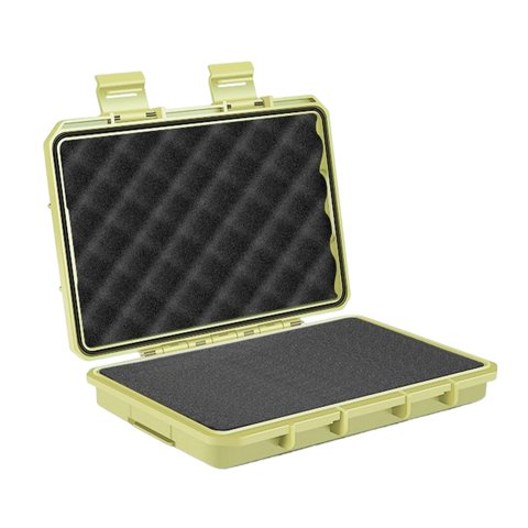 Ioensy - Estuche Rígido De Transporte Con Funda De Espuma Para Accesorios, Instrumento De Precisión, Beige, L