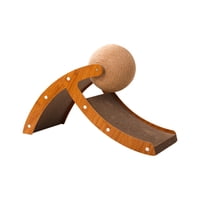 Ioensy - Juguete Rascador Para Gatitos Con Pelota De Juguete Y Cama De Salón De Cartón Con Marco De Madera Maciza S