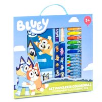 Set Papelería Coloreable Bluey