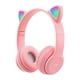 thumbnail image 1 of Audifonos de Gato Bluetooth Luces Rgb - Rosado, 1 of 2