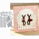 thumbnail image 1 of Troquel metálico de corte con diseño de conejo de Pascua y cerca para scrapbooking, 1 of 8