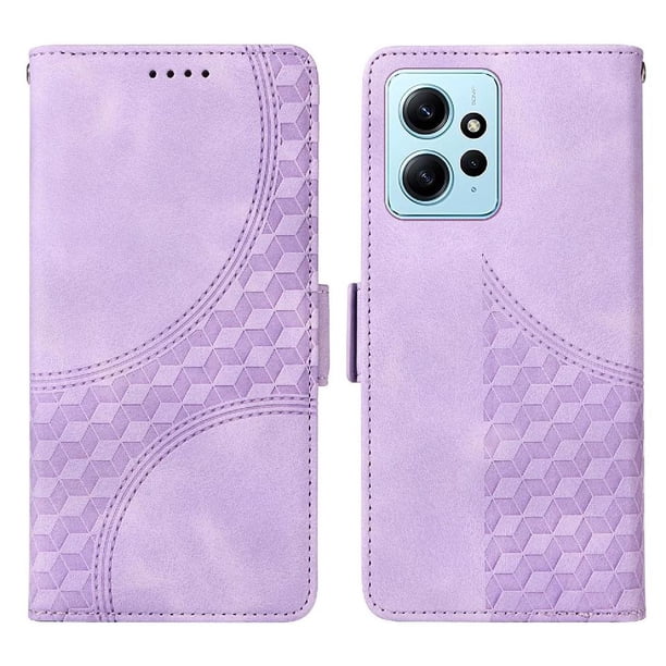 Carcasa FOXDOCK Xiaomi Redmi Note 12 4G de cuero PU, diseño acolchado clásico, protección contra caídas y rayones
