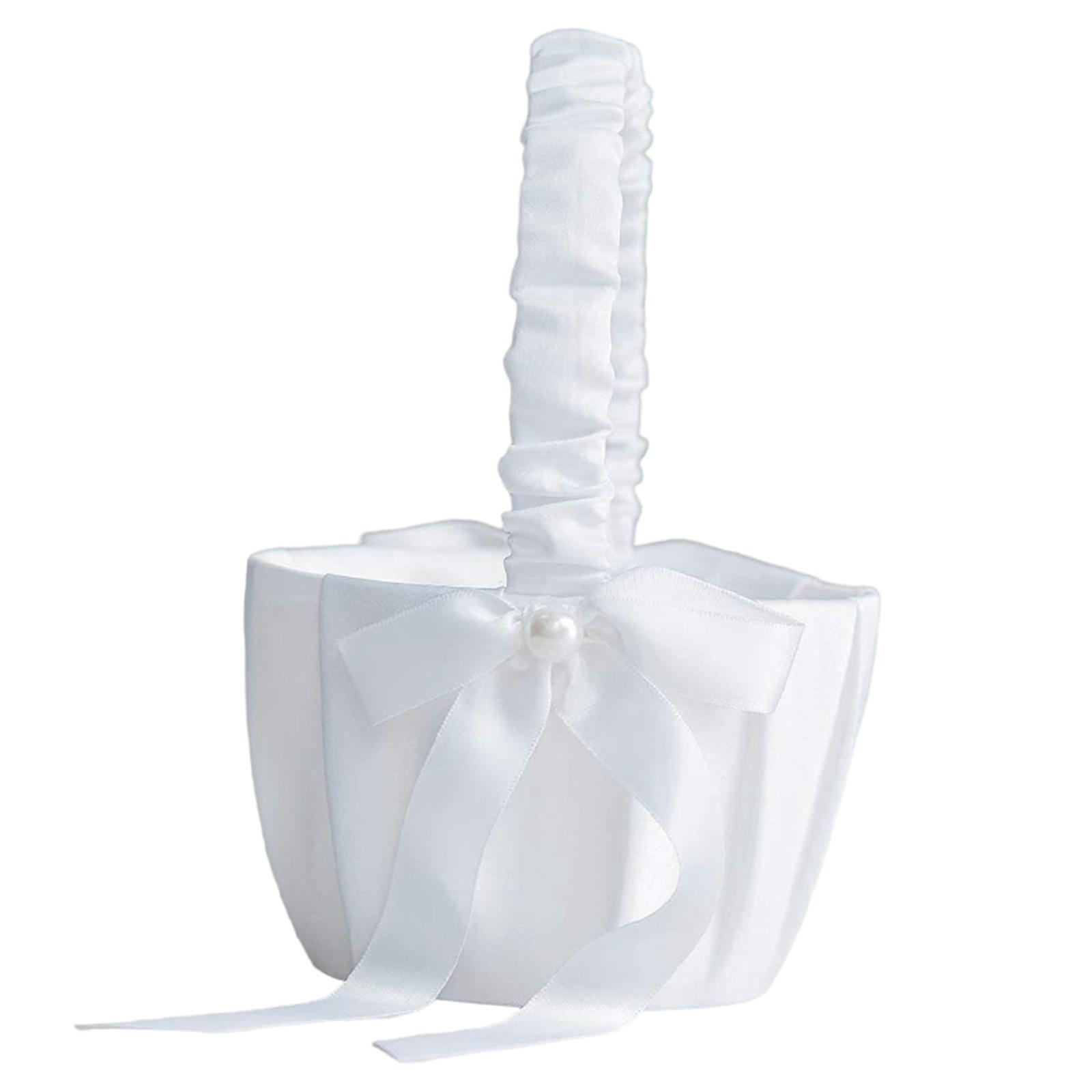 Bothyi - Cesta De Flores De Encaje De Boda Romántica 7.8X5.1 ""Estilo Europeo Para Eventos