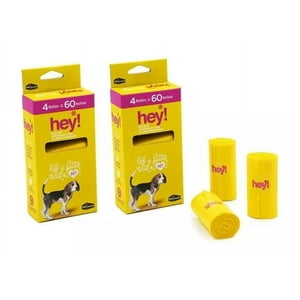 Hey! - 8 Rollos Bolsas De Caca Excremento Biodegradable Perro Pets