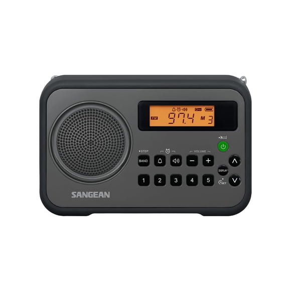 Radio portátil Sangean PR-D18BK AM/FM 1.0W con protector