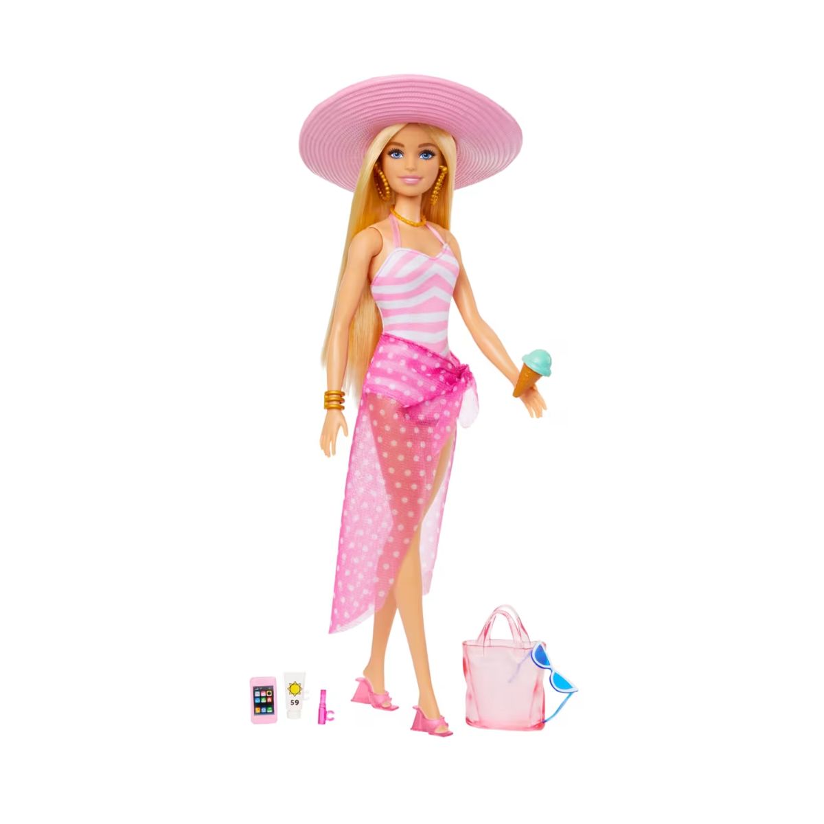 Muñeca Barbie Playa Con Accesorios Verano