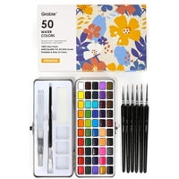 Set De Pintura De Acuarela Grabie De 50 Colores Con Pincel
