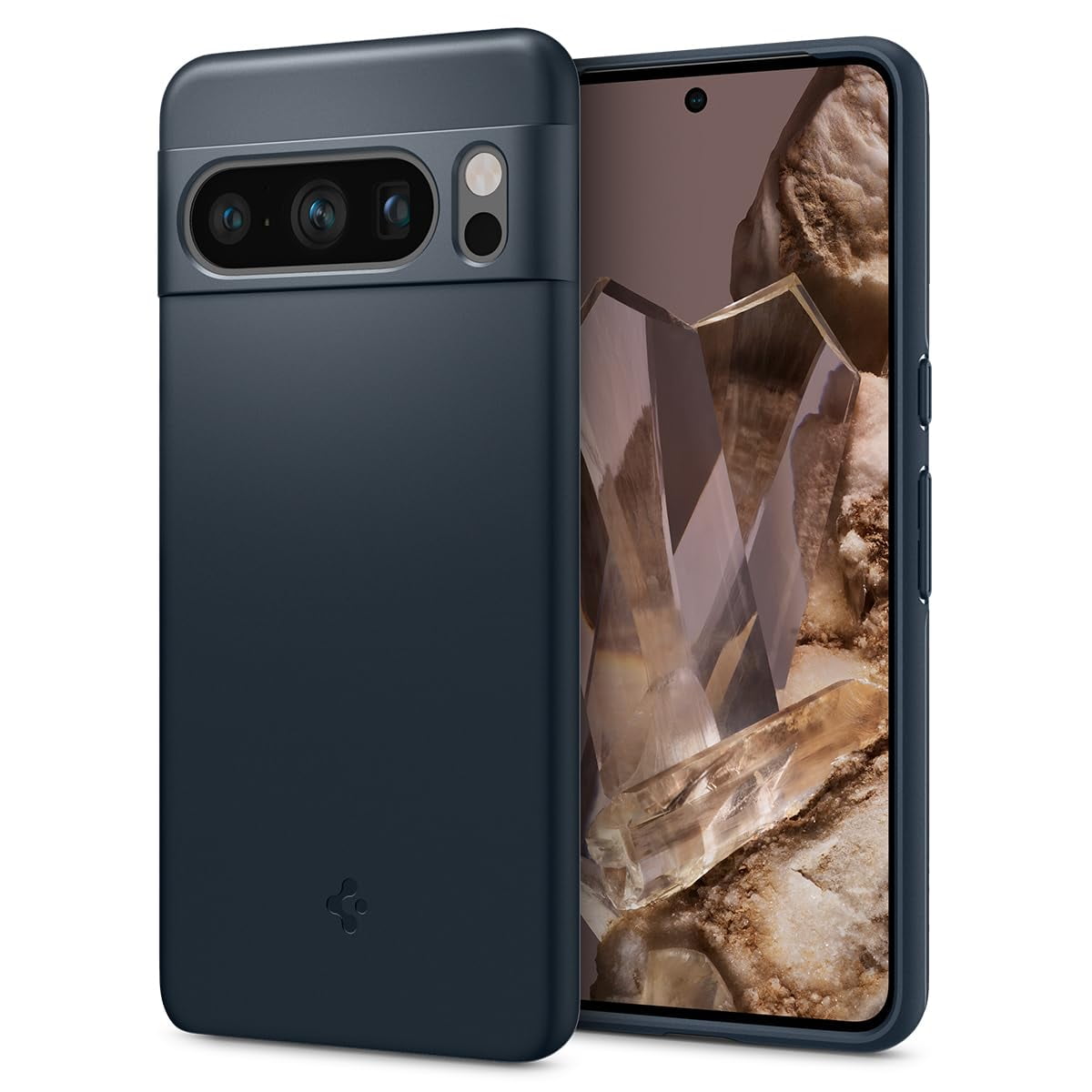 Funda Para Celular Spigen Thin Fit Para Pixel 8 Pro, Slate Militar