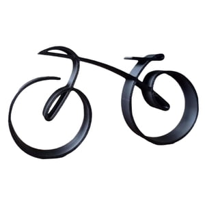 Bothyi - Escultura De Bicicleta Colecciones De Metal Negro Para Amantes De La Bicicleta Mini Decoración De Habitación