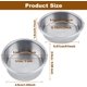 thumbnail image 2 of Cesta de filtro no presurizada de 51 mm, taza individual más taza doble, 2 piezas, filtro de doble capa, filtros Cdefee reutilizables, acero inoxidable, doble pared, repuestos para Cdefee Shop Home, 2 of 7