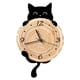thumbnail image 2 of Reloj de pared con forma de gato, adorno decorativo con números arábigos grandes, decoración de pared, reloj colgante para escuela, aula, dormitorio, 42 cm Sin Onda, 2 of 5