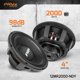 thumbnail image 2 of Altavoz PRV AUDIO 30 cm 2000 W 8 Ω 98 dB 4" Bobina, 2 of 7