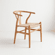 thumbnail image 1 of Silla Wishbone Madera y Hilo de cuerda - Natural, 1 of 7
