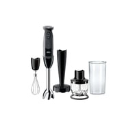 Braun Multiquick 5 Vario - Batidora De Mano (Eje De Mezcla Ss+Picador 1.5C + Triturador + Batidor + Precipitador), Mq5027, Negro