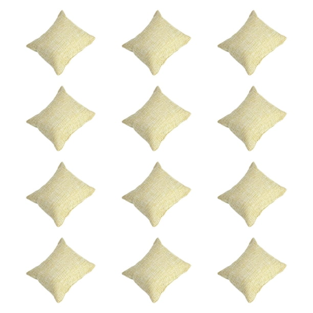 12 Piezas Almohadas para Relojes Exhibidores de Joyería Y Almohadillas para Pulseras Cojines para Cajas con Diseño Práctico Adecuado para Ferias Come 7 cm x 8 cm