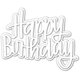 thumbnail image 1 of Cotando Dies fo Tarjeta Making, Happy Birthday Letter Metal Cotando Die Cut Stencils fo DIY Scrapbooking Photo Album Papel Decoative Manualidad fo Greeting Tarjetas/Invitation, 1 of 5