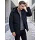 thumbnail image 4 of CHAQUETA DE INVIERNO PARA HOMBRE INSPIRE CHIC con capucha, manga larga, cremallera, abrigo de invierno S azul marino, 4 of 5