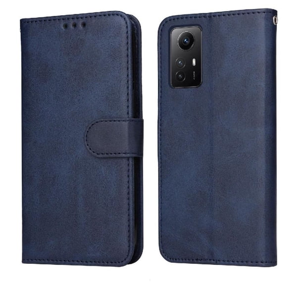 Funda Billetera para Xiaomi Redmi Note 12s 4G con Porta Tarjetas y Soporte Ajustable Azul
