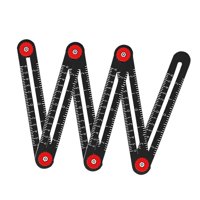 Magideal - Regla De Medición De Múltiples Ángulos De Aleación De Aluminio Buscador De Localizador De Apertura De Baldosas De Cerámica Regla De Múltiples Pliegues , 6 Sección