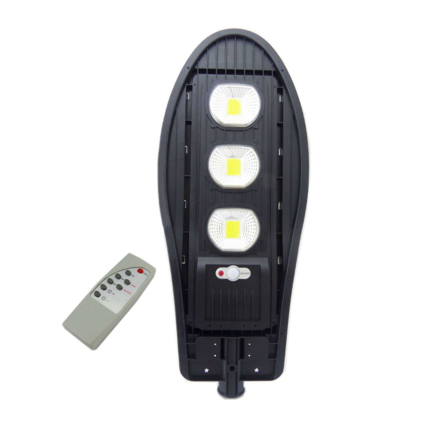Importclick - Foco Solar Led Cob 3 Placas 120 Watts Sensor