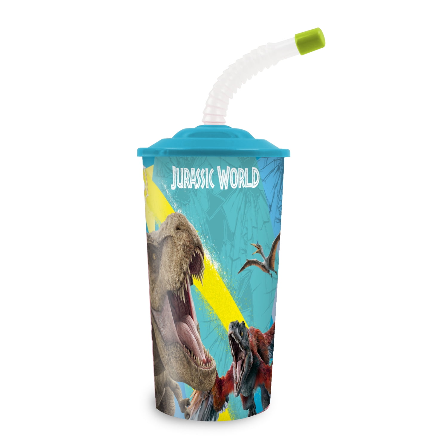 Vaso Con Bombilla 350 Ml Jurassic World