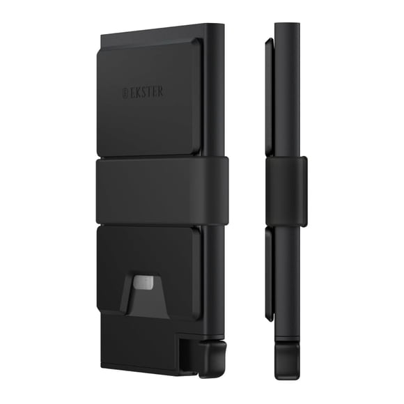 Cartera Ekster de aluminio con bloqueo RFID - negra