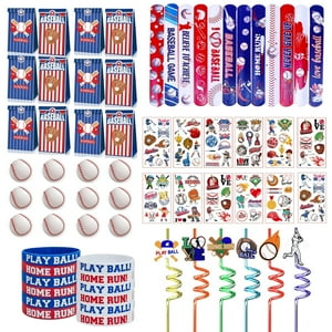 Set De Regalos Para Fiestas Xipegpa De Béisbol, 72 Unidades, Con Bolsas Y Pulseras