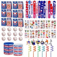 Set De Regalos Para Fiestas Xipegpa De Béisbol, 72 Unidades, Con Bolsas Y Pulseras