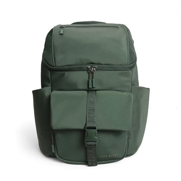 Mochila Itzy Ritzy Belong Bucket Verde 16 Bolsillos
