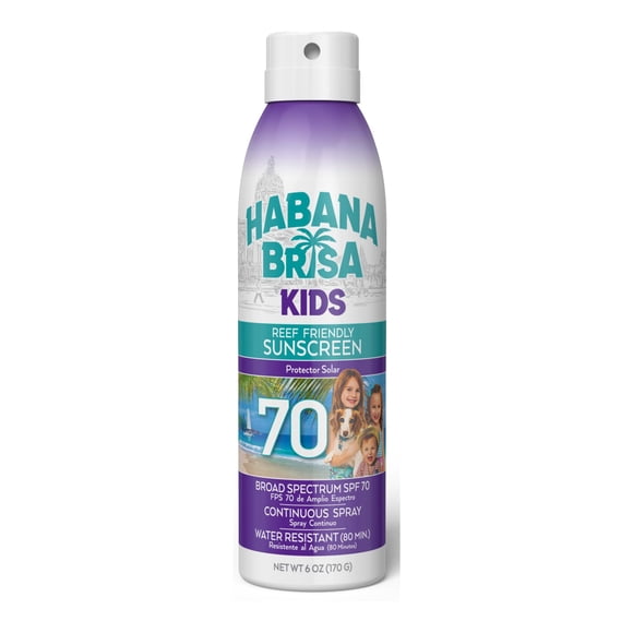 Protector solar Habana Brisa Kids SPF 70 170 g, respetuoso con los arrecifes