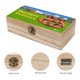 thumbnail image 3 of Pretzel y los Cachorros Caja Organizadora de Madera Rústica - Caja Decorativa Multifuncional para Escritorio, Hogar, Oficina, Joyas y Manualidades, 3 of 6