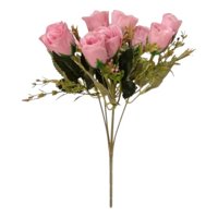 Genérico - Set 4 Ramo Floral Rosas Artificiales Encanto Decorativo Jhn