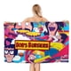 thumbnail image 1 of Bob's Burgers Toalla de playa de secado rápido con diseño temático, regalo para mujeres y niñas, ideal para cumpleaños, fans, amantes de la música, uso en la playa o al aire libre, 78 × 160 cm, 1 of 6