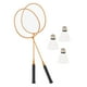 thumbnail image 3 of 2 Raquetas De Bádminton Con 3 Bolas De Nailon, Raquetas De Bádminton De Entrenamiento Familiar, Amarillas, 3 of 5