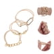thumbnail image 3 of Unique Bargains 3 Piezas Elegantes Pulseras Coleteras Banda Elástica para el Cabello Tono Dorado, 3 of 5