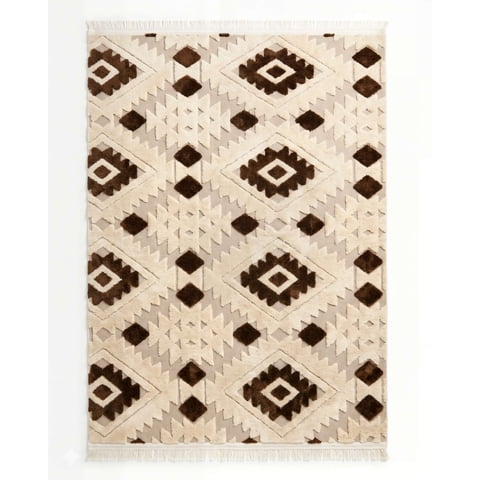 Genérico - Alfombra 150 X 200 Decorativa Jacquardbicolor 2