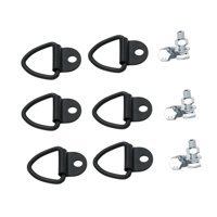 Ioensy - 6 Anclajes De Amarre De Carga Con Anillos En V De 6 Pernos Para Muebles, Camionetas Y Barcos.