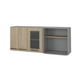 thumbnail image 1 of Mueble Mural Con Capacidad Para Microondas 3 Puertas Fm-003g Gris, 1 of 7