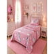 thumbnail image 2 of Sábanas infantiles 1,5 Plazas Diseño unicornio rosado ultra suave, 2 of 6