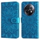 thumbnail image 1 of Funda tipo cartera FOXDOCK para Realme 13 Plus 5G , diseño girasol en relieve, cuero PU, cierre magnético, soporte y tarjetero, 1 of 5