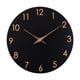 thumbnail image 1 of Reloj De Pared Silencioso Minimalista Arte De La Pared Decoración Para Cocina Hotel Cocina Isla Negro, 1 of 5