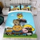 thumbnail image 4 of Amigos Kakao Conjunto de sábanas temático, trío de piezas, cómodo y amigable con la piel, diseño único, regalo de decoración para el hogar para familiares, amigos y fans, 90 cm * 190 cm, 4 of 6