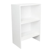 Fm Furniture - Librero Bajo Fm 2 Repisas 80X50X30,3 Cm Blanco
